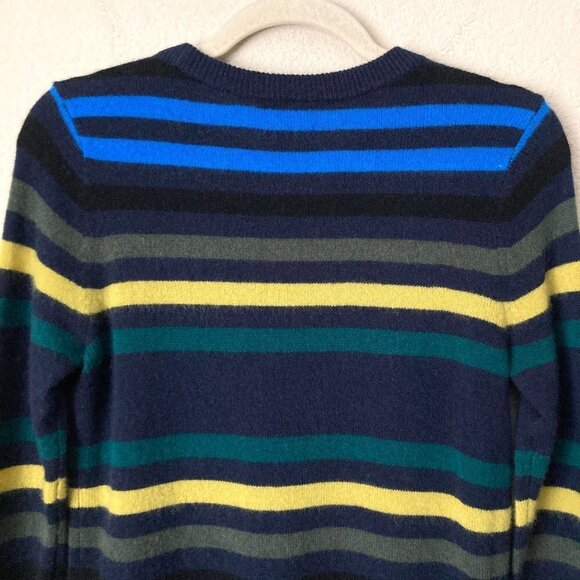 Halogen 100% Cashmere Striped Essential Sweater - Picture 6 of 8